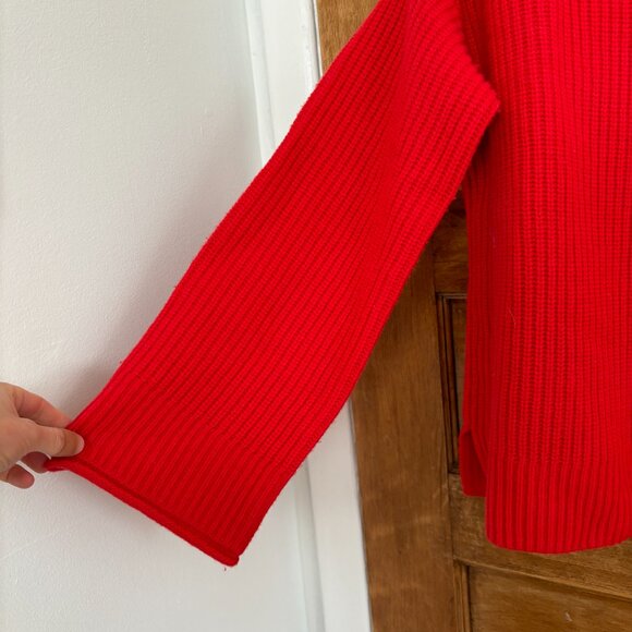 Madewell Red Calloway Boatneck Pullover Sweater - XS - Picture 4 of 8